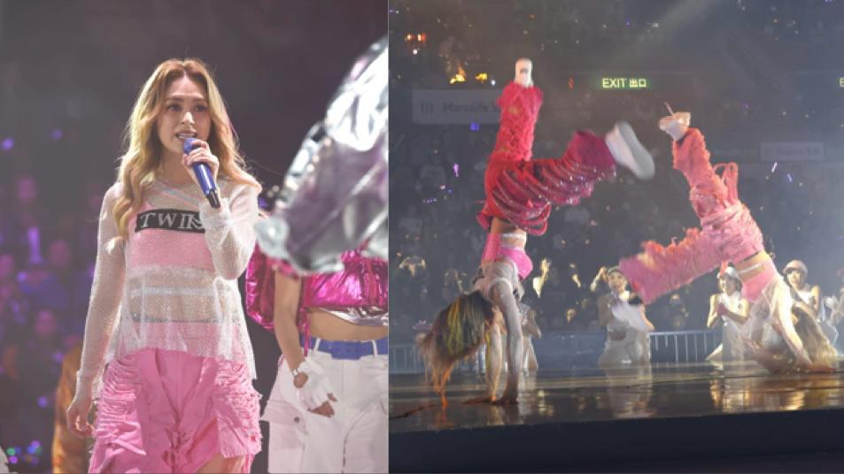 Twins演唱會丨阿嬌因近日體弱暫停側手翻表演 避免再跣親受傷