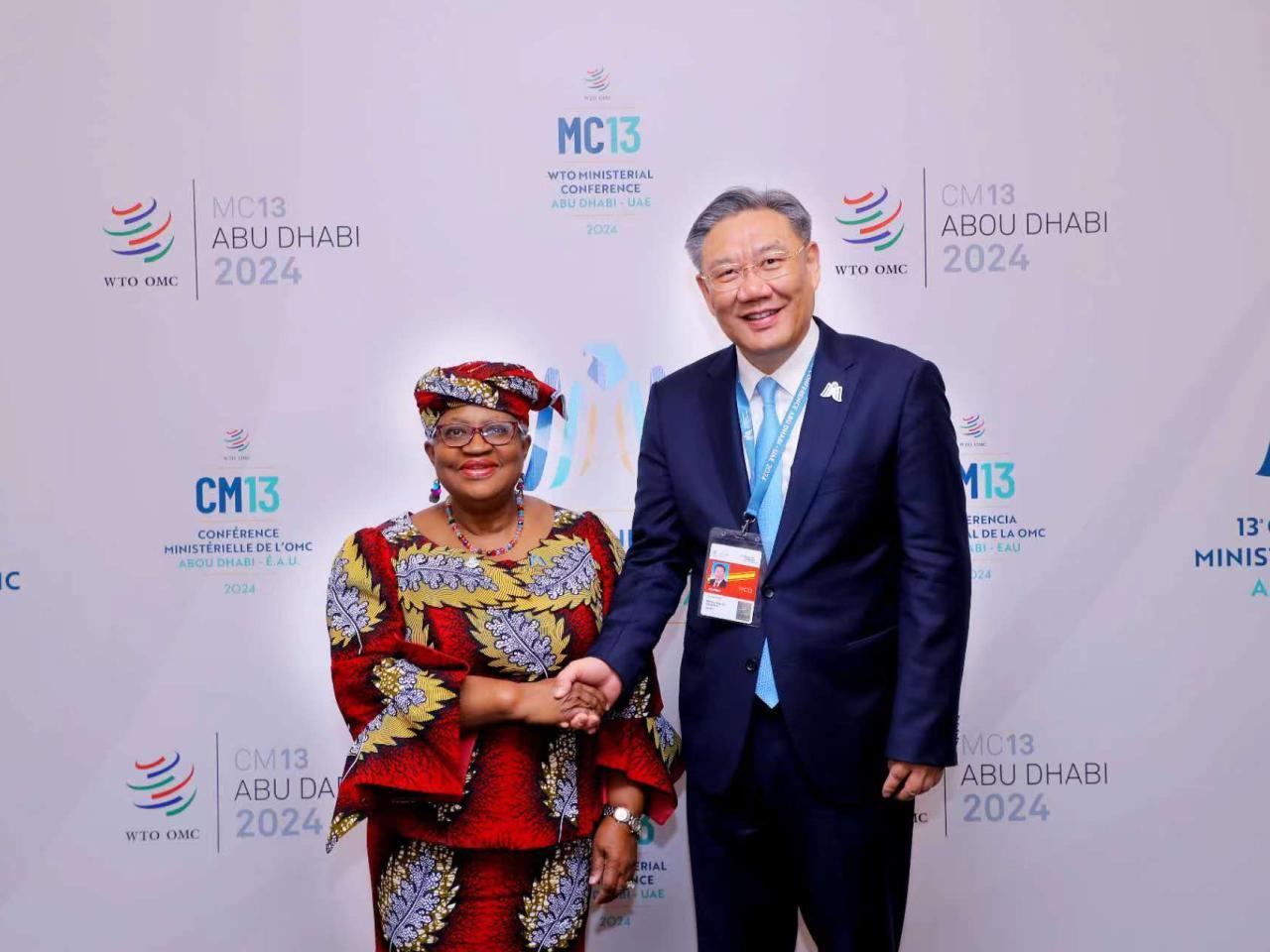 王文濤晤世貿總幹事伊維拉　稱中方支持維持電子傳輸暫免關稅