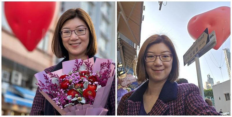 Ray Online｜情人節逛花墟買花畀自己  容海恩投訴︰今日未收到花