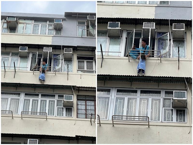 深水埗女童爬出晾衫架被困　母涉獨留兒童被捕