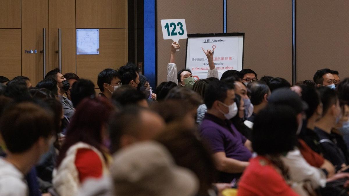 運輸署今日舉行車牌拍賣。(資料圖片／蘇文傑攝)