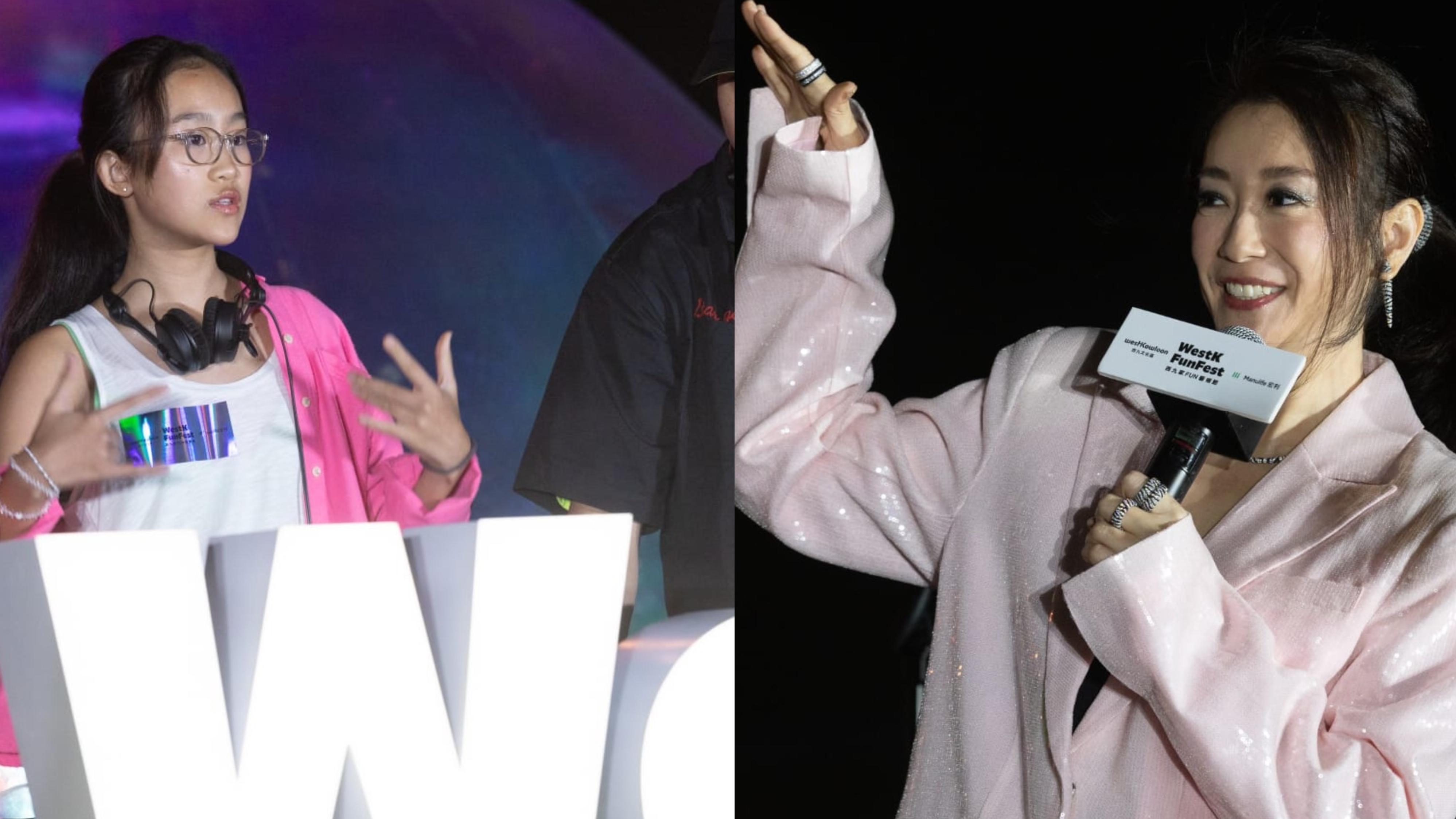 張新悅13歲二女Lily活動表演打碟 「廿四孝」媽媽全程陪伴鼓勵