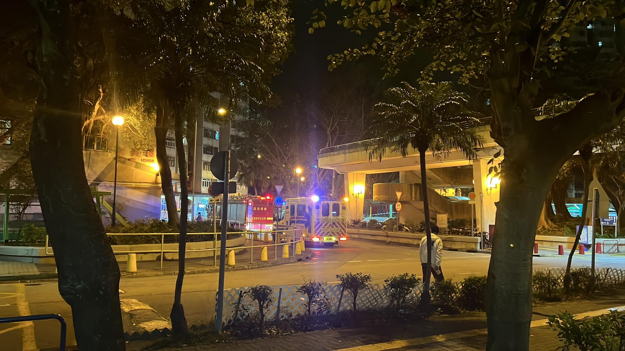 大埔富善邨單位疑石油氣罐爆炸，一度傳巨響炸震碎窗戶。(大埔人大埔谷@FB)