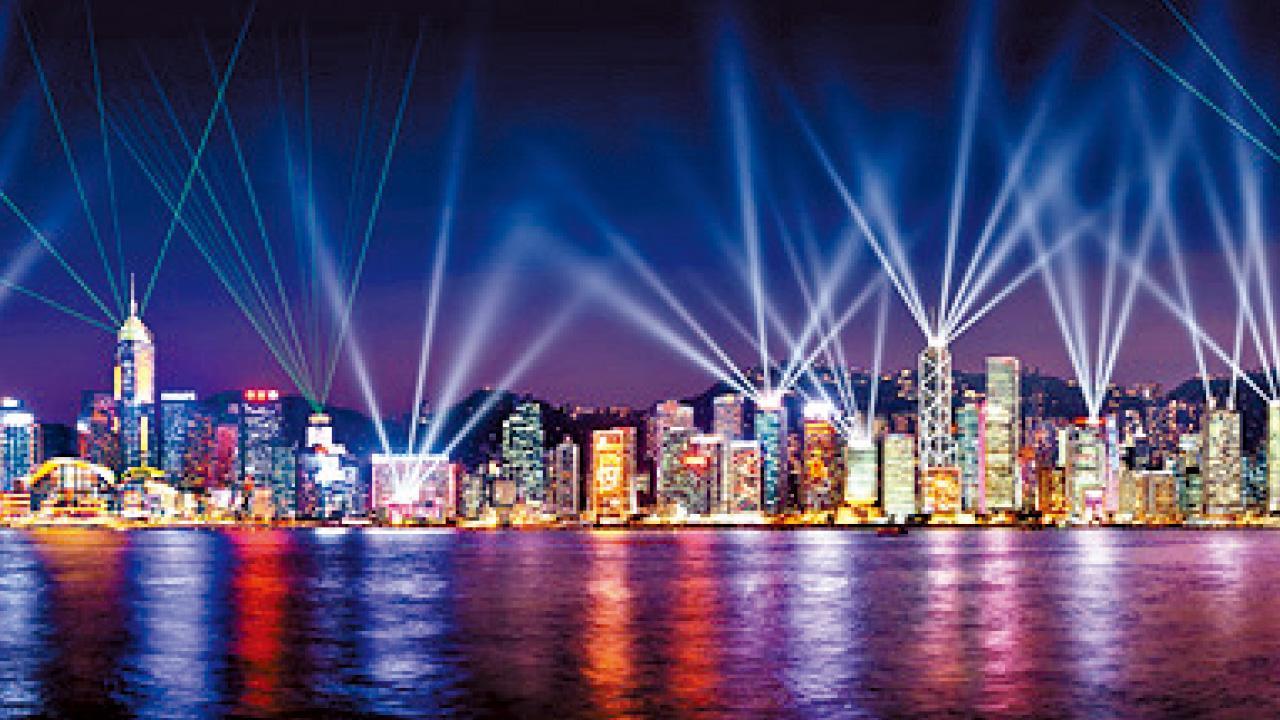 響應地球一小時活動，幻彩詠香江今晚暫停。(資料圖片)