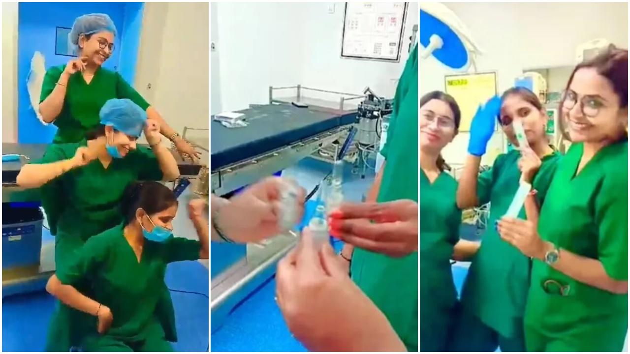 3名女護士未消毒擅入手術室拍跳舞片，全遭解僱。(X)