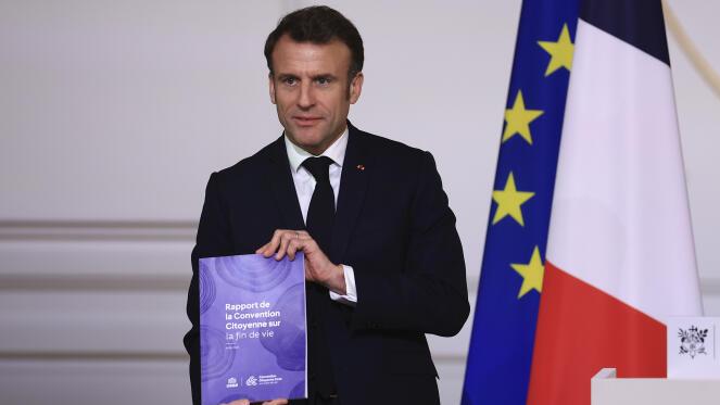 馬克龍支持就協助生命結束立法，但不想法案稱為「安樂死」。(網上圖片)