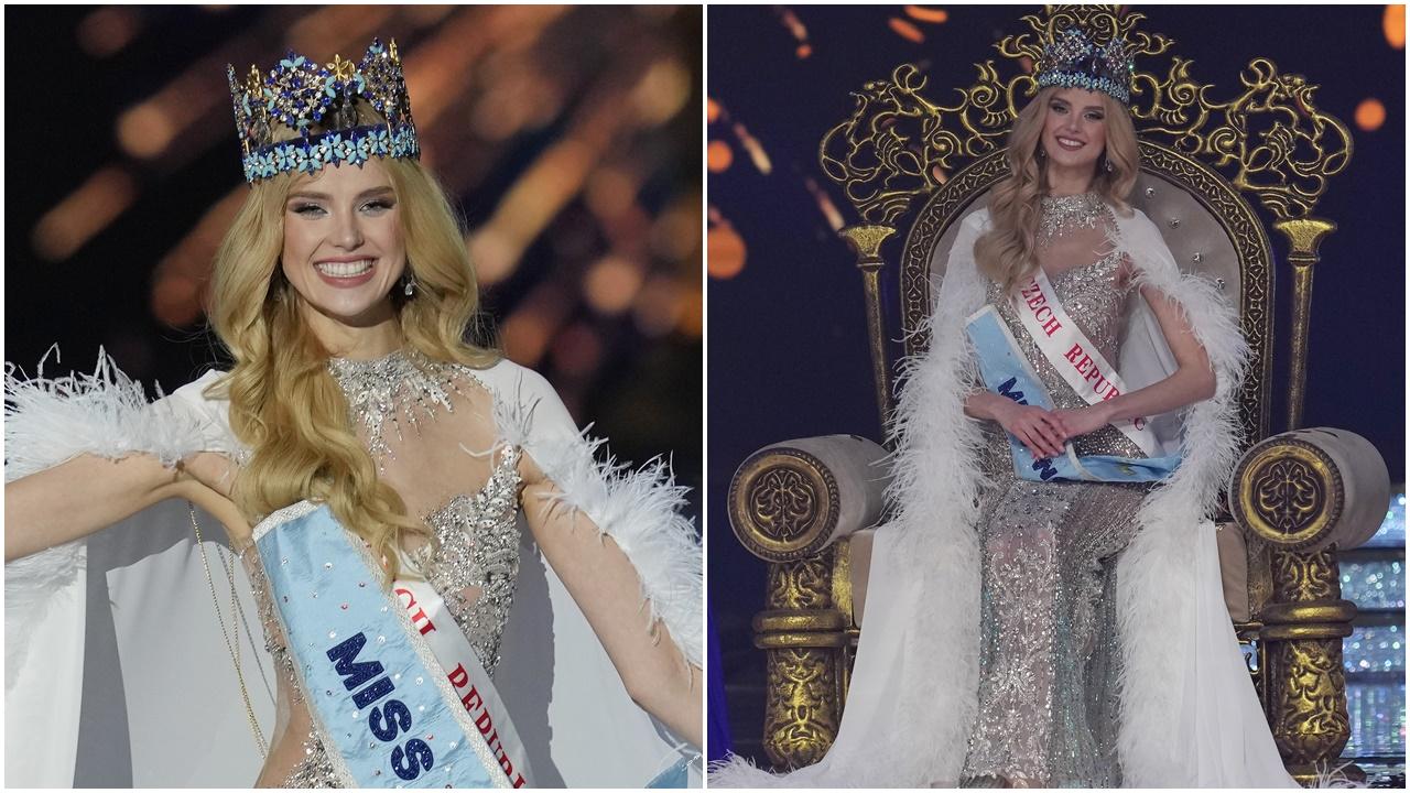 世界小姐冠軍出爐，捷克法學院女大生奪后冠。(AP)