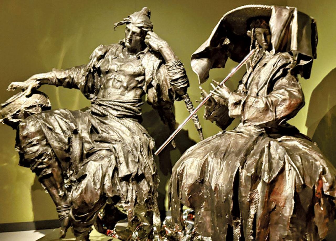 任哲的金庸經典人物雕塑