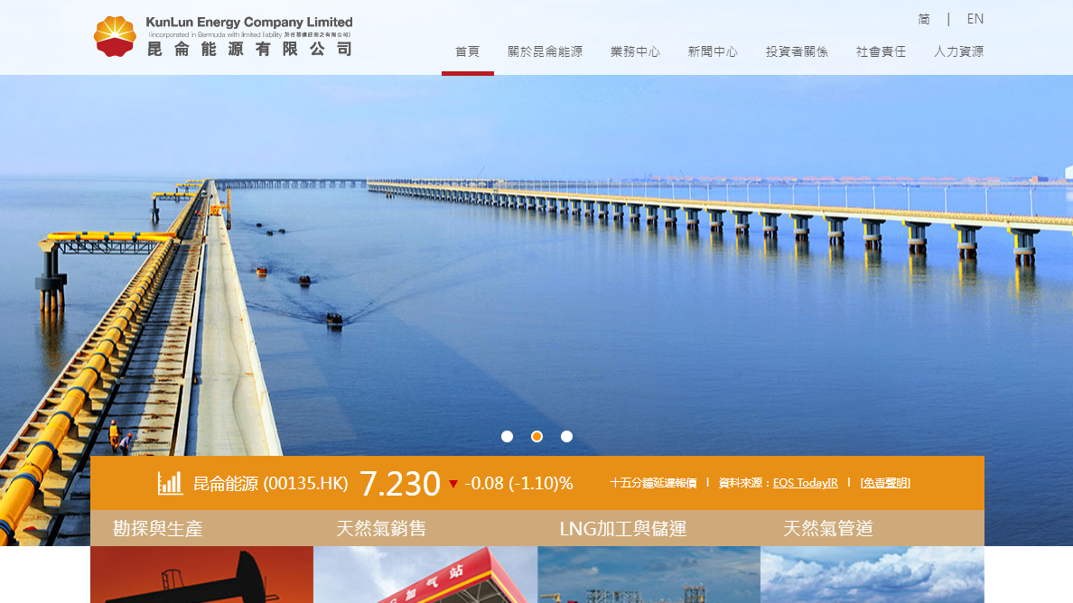 昆侖能源行業發展潛力將進一步釋放