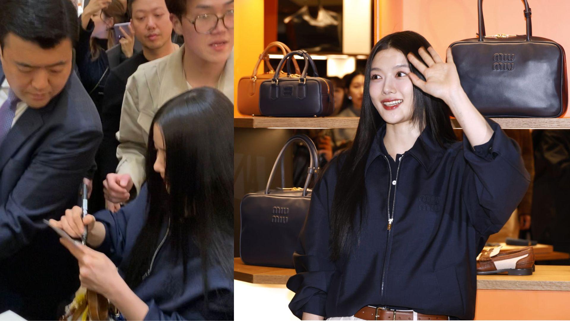 金裕貞來港出席活動迫爆商場 態度親民送簽名