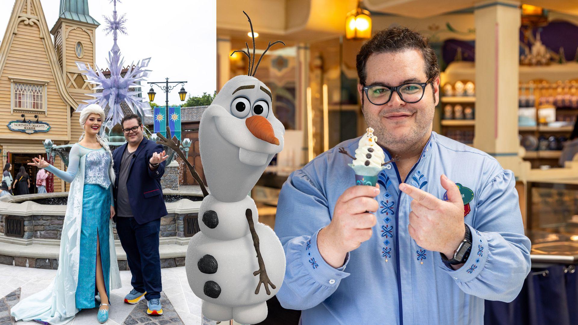 小白Olaf配音員Josh Gad首訪香港迪士尼樂園 走進《魔雪奇緣》真實版阿德爾王國