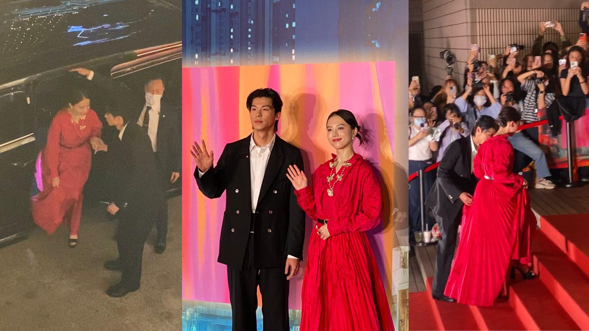 許光漢靚仔又有風度 拖清原果耶尖沙咀行紅地毯