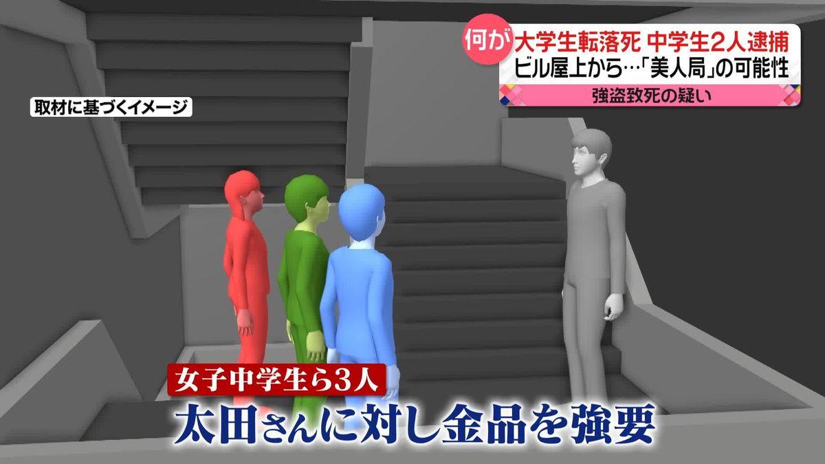 日本3名中學生設桃色騙局。(新聞圖片)
