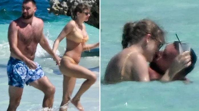 Taylor Swift穿三點式激吻男友