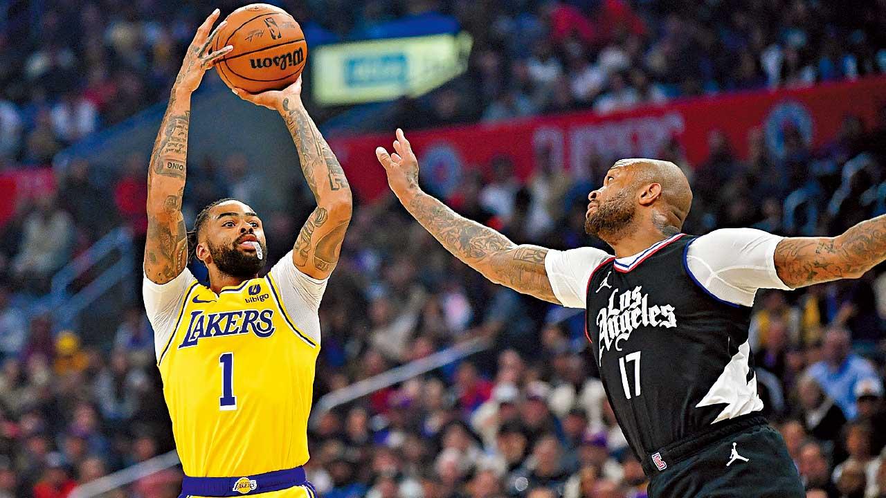 NBA｜羅素爾三分球爆發添戰力 湖人主場勢挫76人