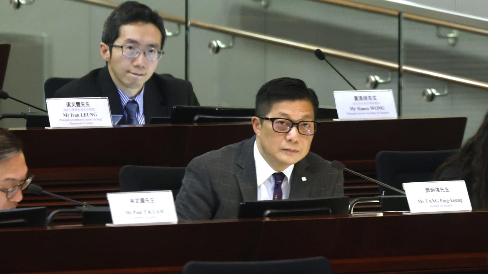 鄧炳強表示與境外智庫合作或會被視作配合境外勢力。(資料圖片)