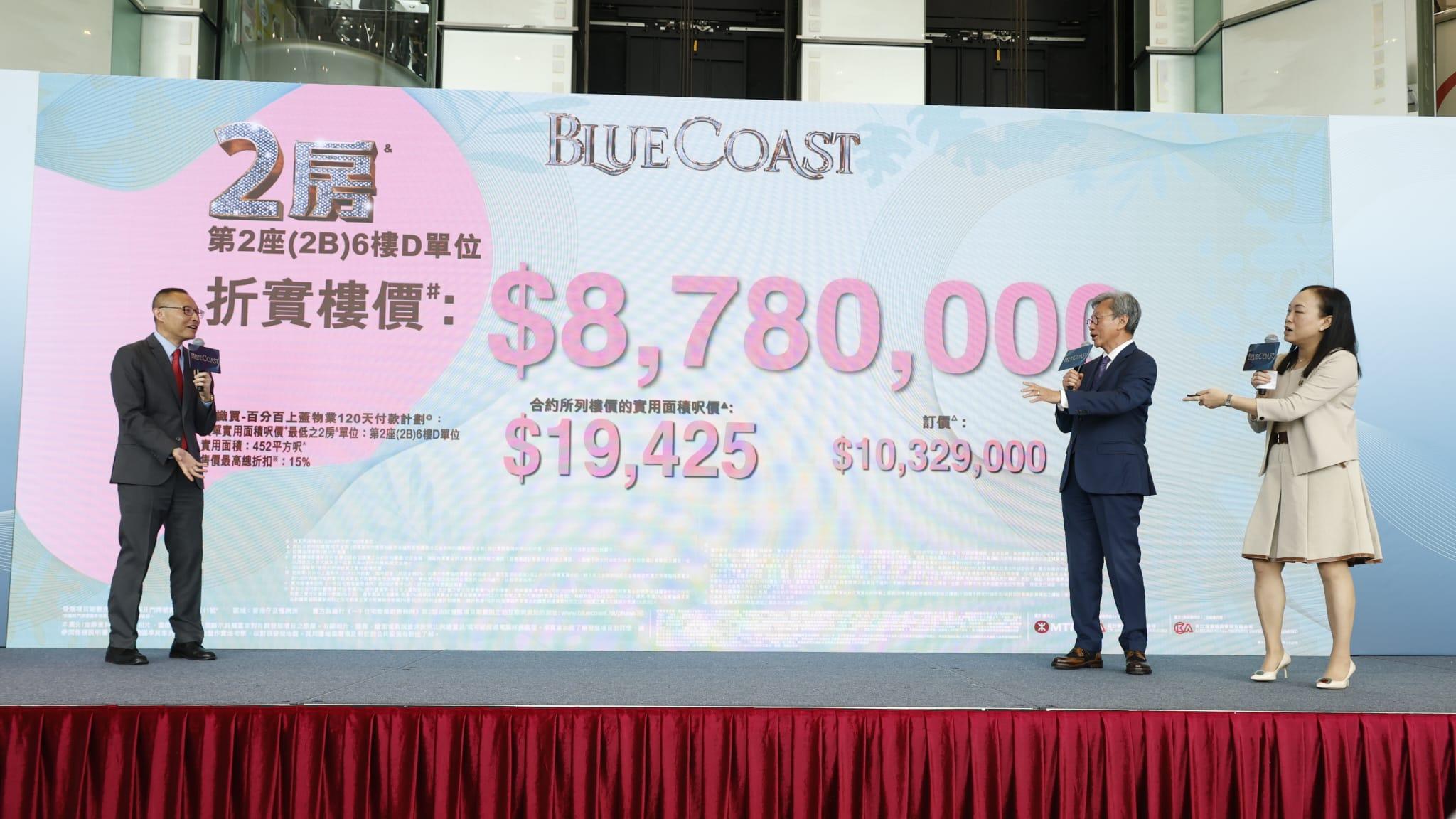 Blue Coast開價｜首推138伙 兩房878萬入場 折實均價21968元 港島南岸首批最低