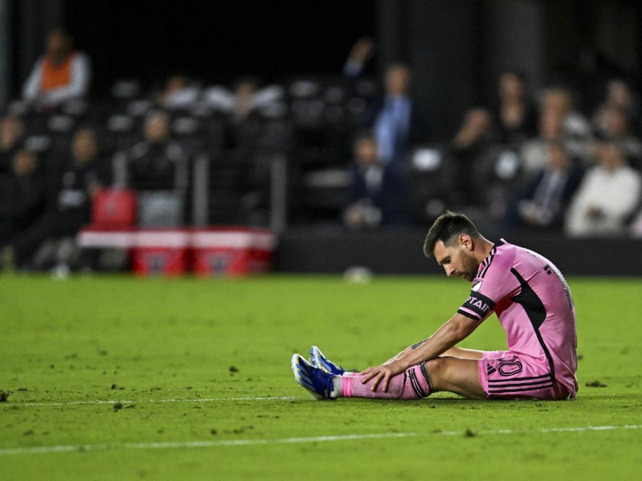 美斯受傷 缺陣阿根廷國家隊友賽薩爾瓦多及哥斯達黎加，圖為美斯效力國際邁亞密時。