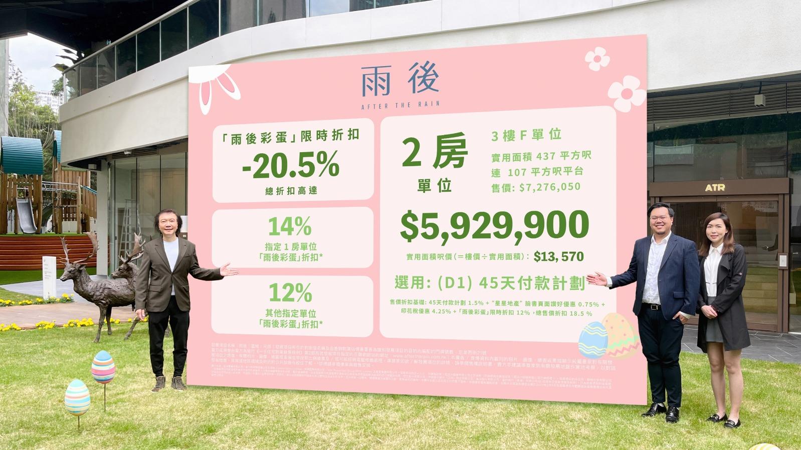 雨後推新價單增限時折扣 周四推售58伙 入場價390.97萬｜元朗新盤