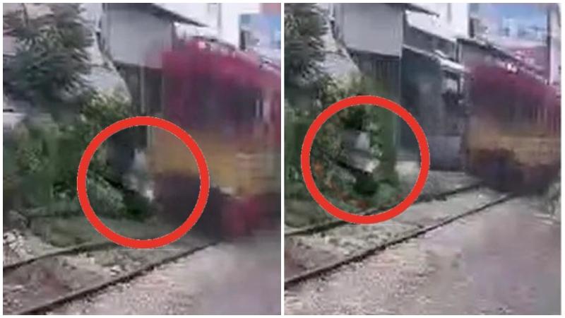 泰國七旬聾啞翁家在鐵軌旁　剛出門就被火車撞斃一分為二