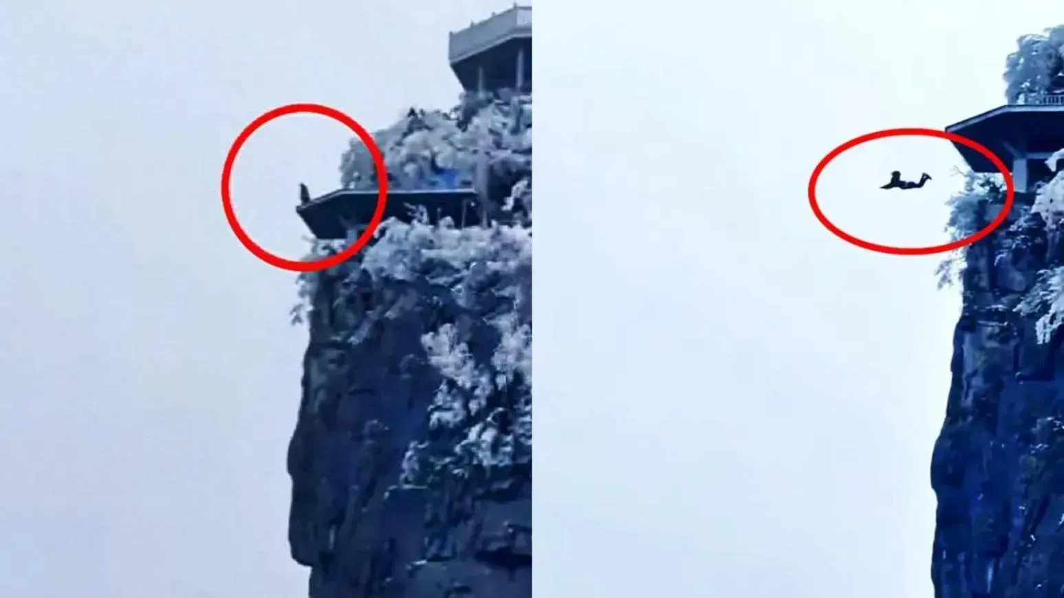 湖南張家界天門山又傳有跳崖事件　目擊遊客驚恐尖叫