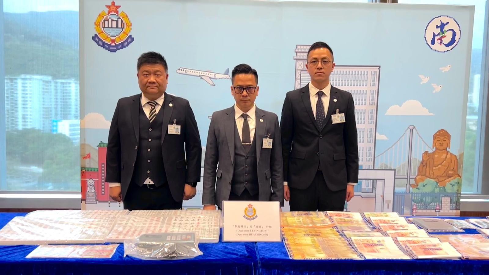 警新界南大型反黑拘82人