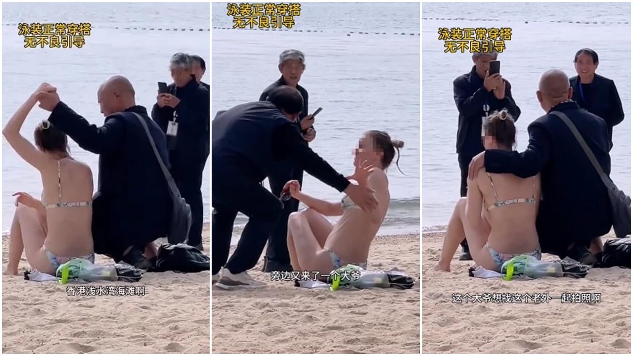 淺水灣外籍泳裝女被「鹹豬手」