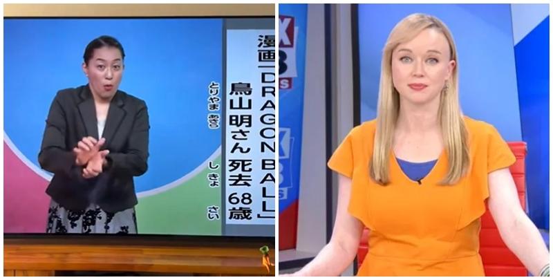 鳥山明去世｜日本手語新聞轟「龜波氣功」 美國女主播穿悟空戰鬥服(有片)