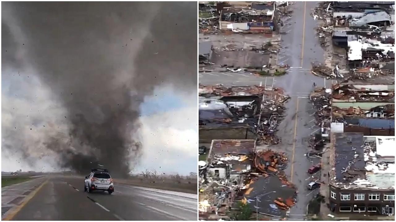 美國中部遭逾百龍捲風吹襲，至少4死逾100人傷。