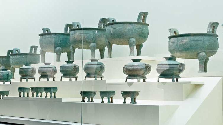 河南夏商周文明展今展開 陶豬頭蓋 婦好圈足觥 窺古代文明發展 