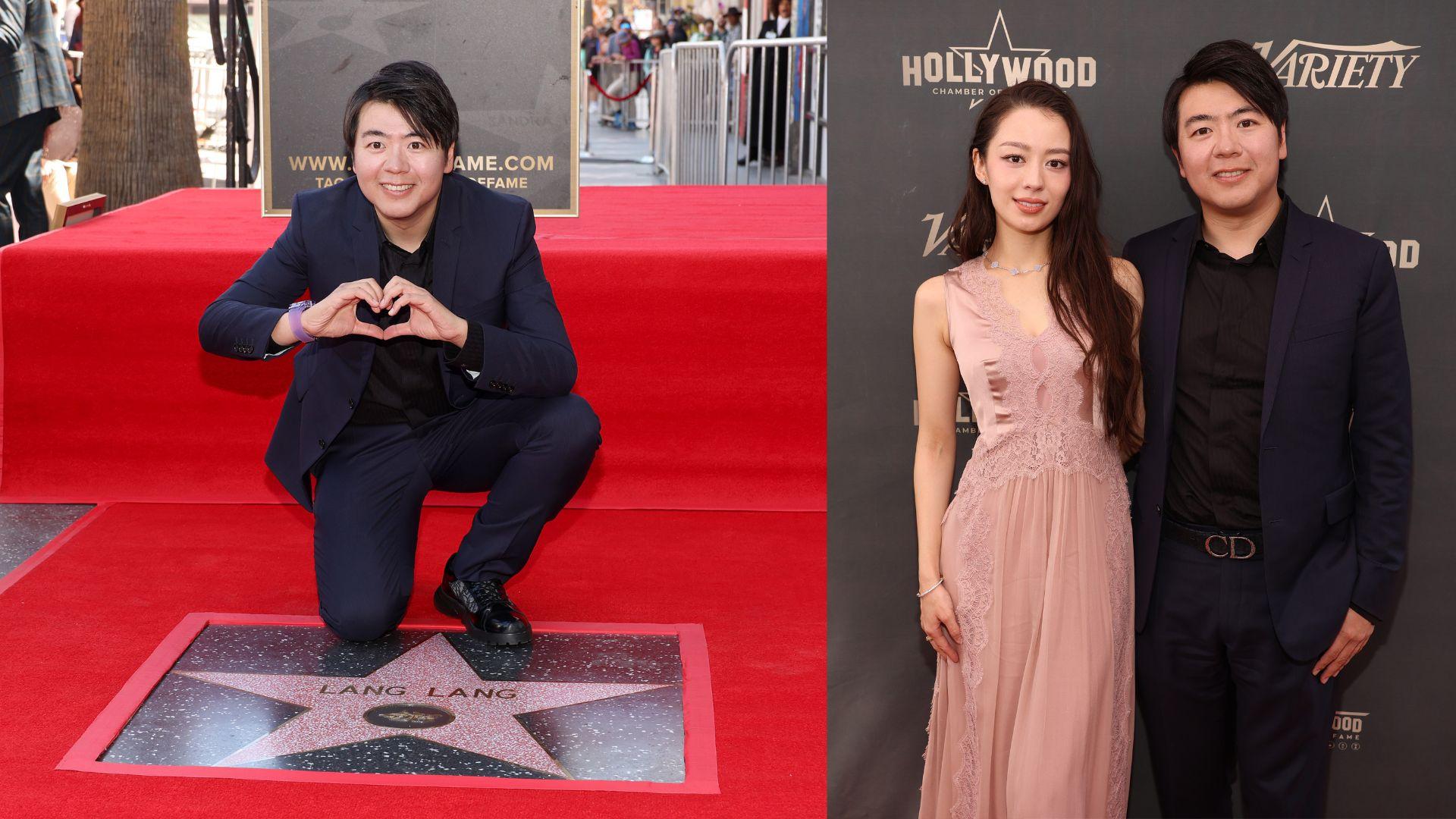 郎朗成中國首位音樂家揚威荷李活星光大道 帶混血靚妻出席授星儀式