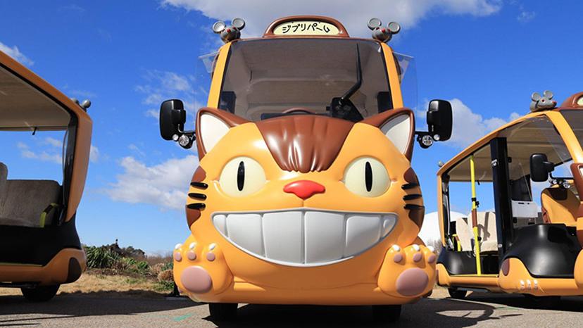 日本愛知縣的吉卜力公園，推出了貓巴士遊覽車。(網上圖片)