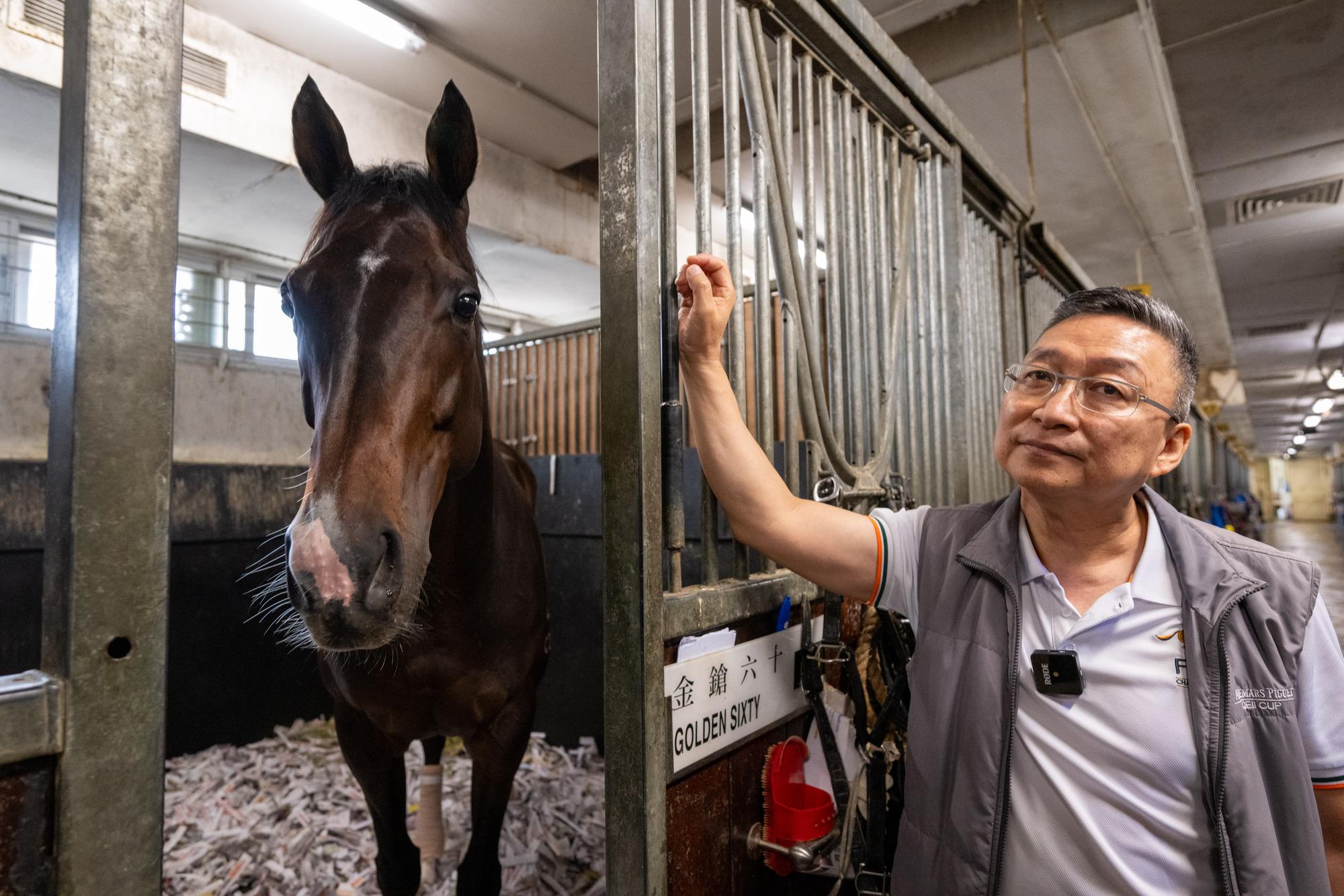 香港馬王「金鎗六十」周日將角逐總獎金高達2千2百萬港元的富衛保險冠軍一哩賽（陳奕釗攝）