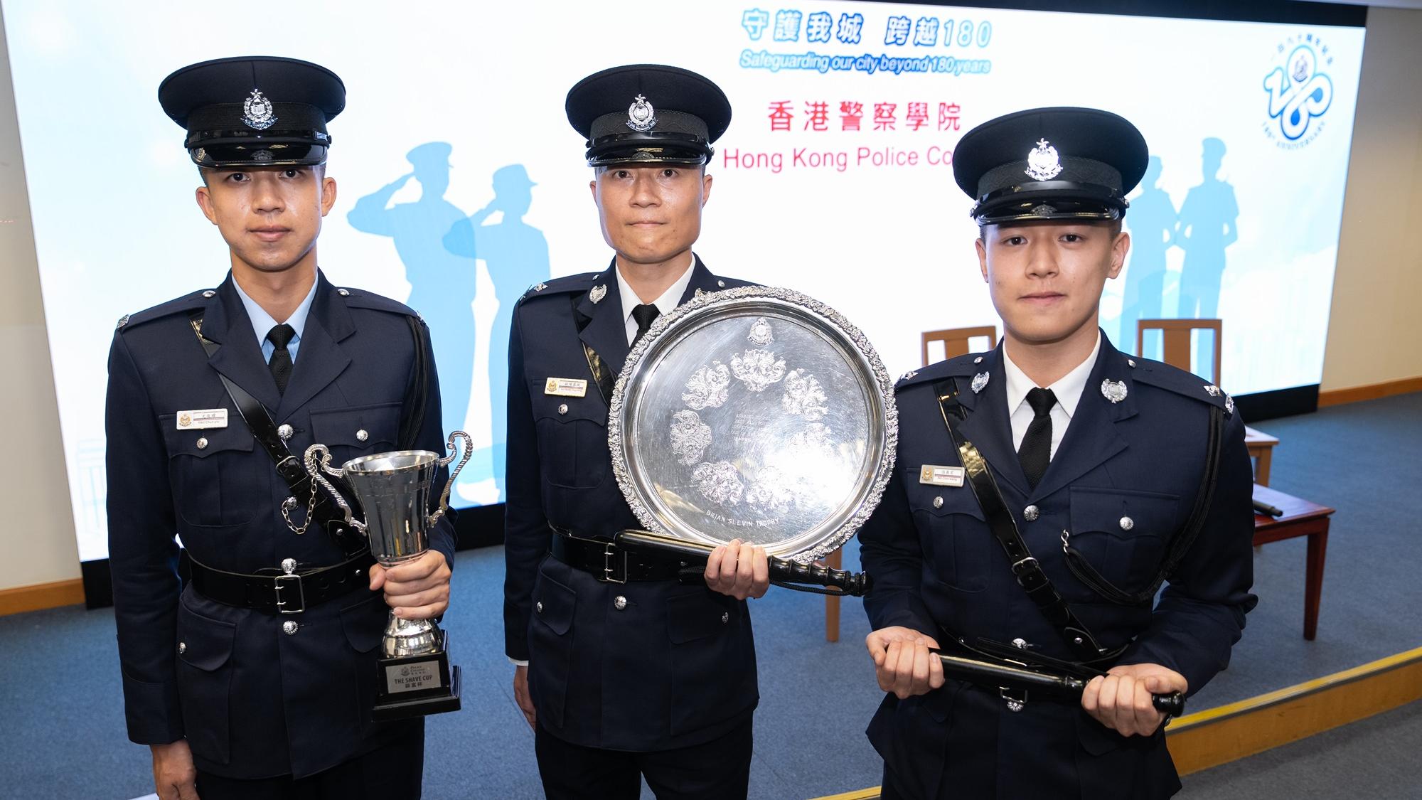 左起：尤俊耀、歐陽盈政，以及伍展宏。(林靄怡攝)