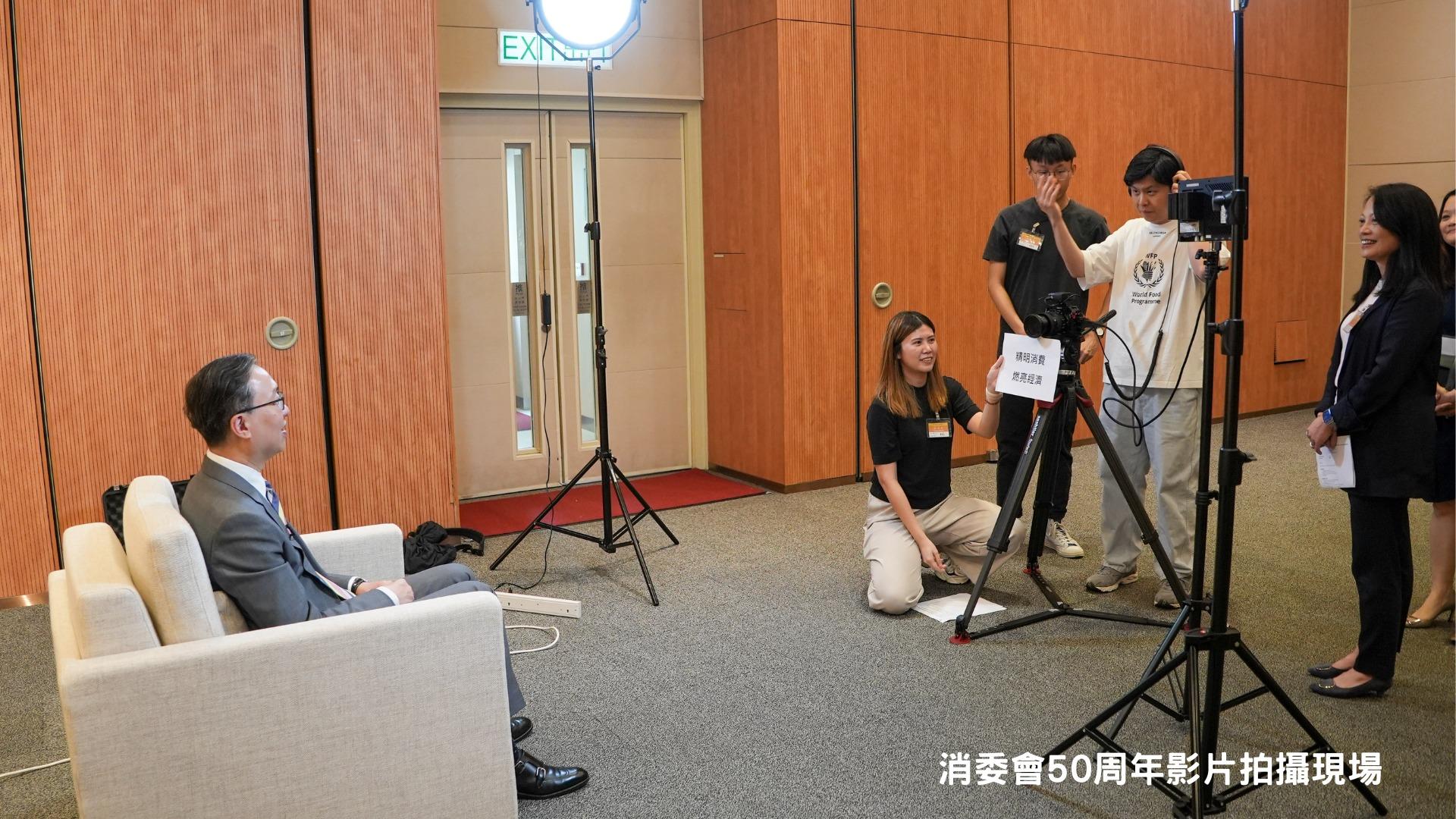 林定國應邀為消委會50周年拍攝影片。(林定國FB)