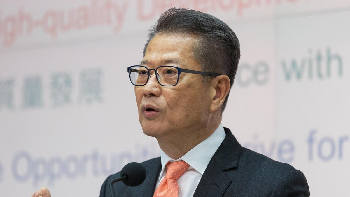 陳茂波表示，政府會因應AI最新發展研究完善《版權條例》。(資料圖片／蘇文傑攝)