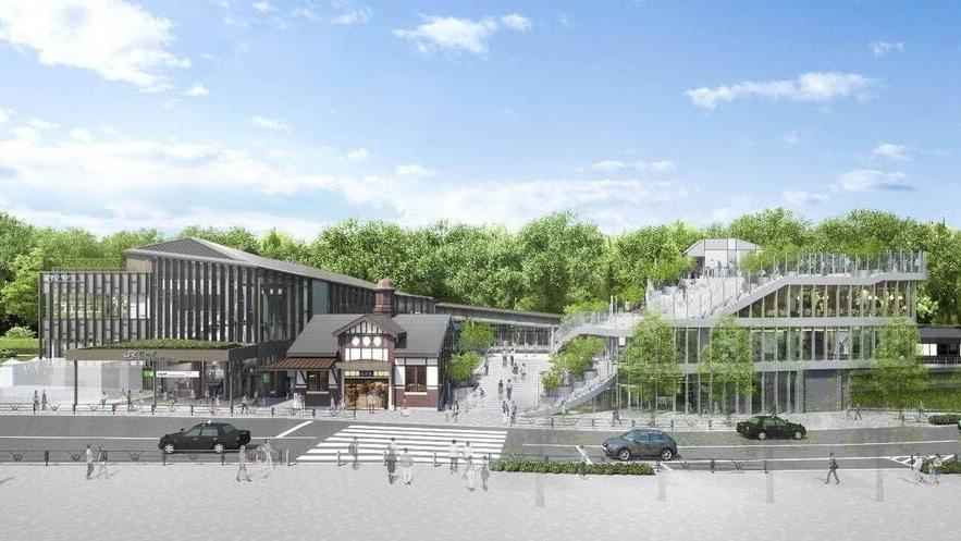 原宿車站舊有木建築將獲重置。(網上圖片)