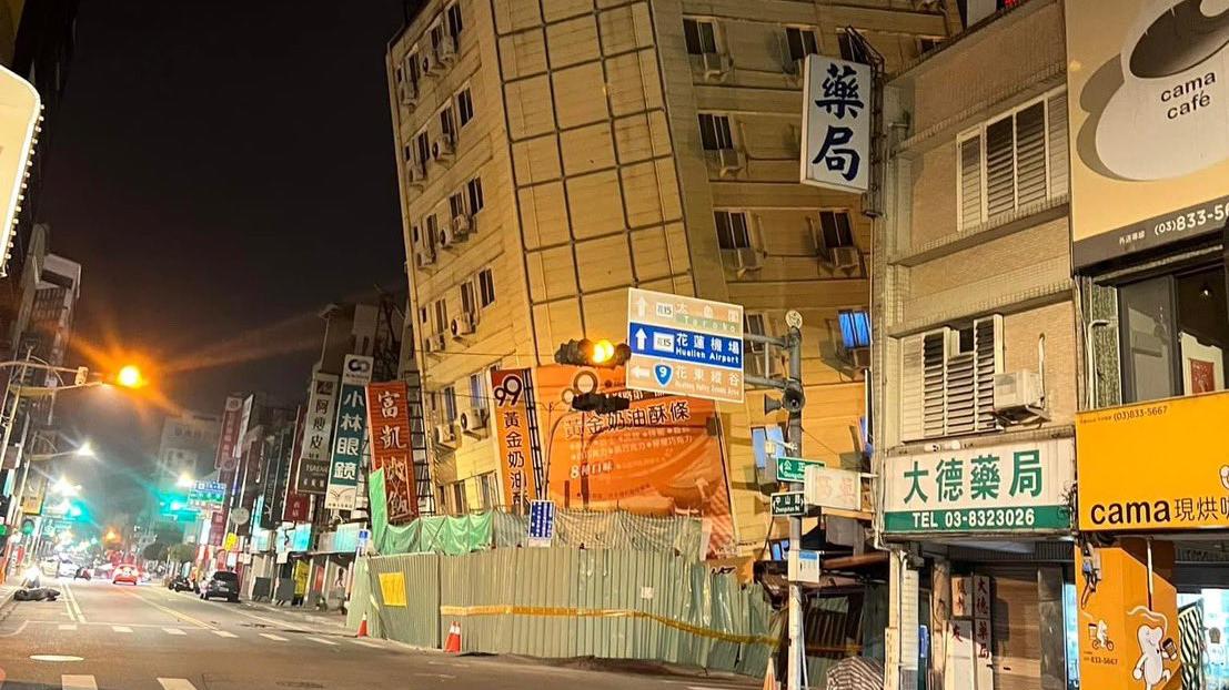 台灣花蓮地震，凌晨多次地震最大6.3級，月初至今逾千次餘震。(X)