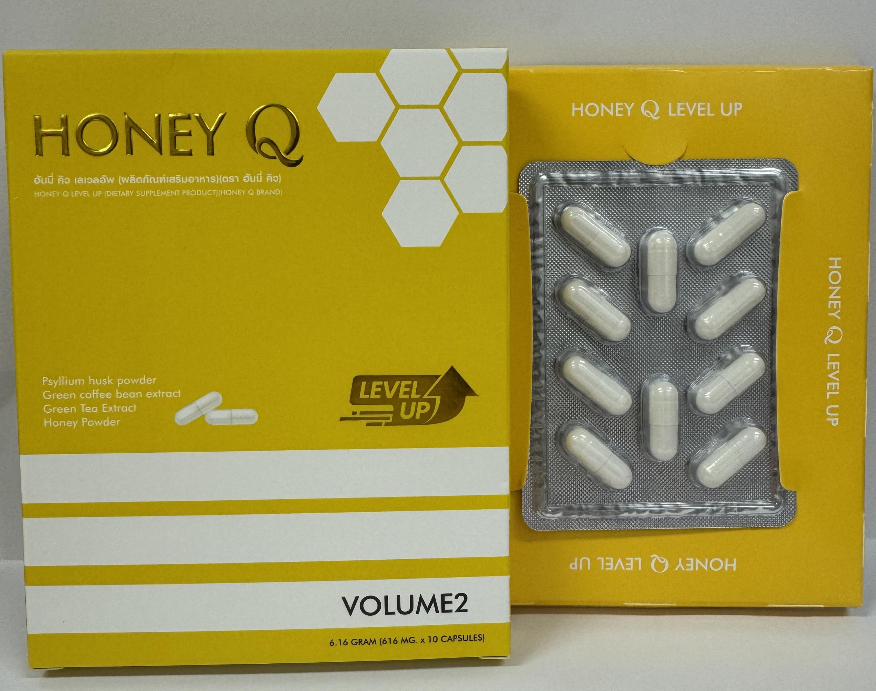 衞生署今日呼籲市民切勿購買或服用一款名為「Honey Q Level Up」的減肥產品，因為該產品被發現含有未標示受管制及已禁用藥物成分。(政府新聞網圖)