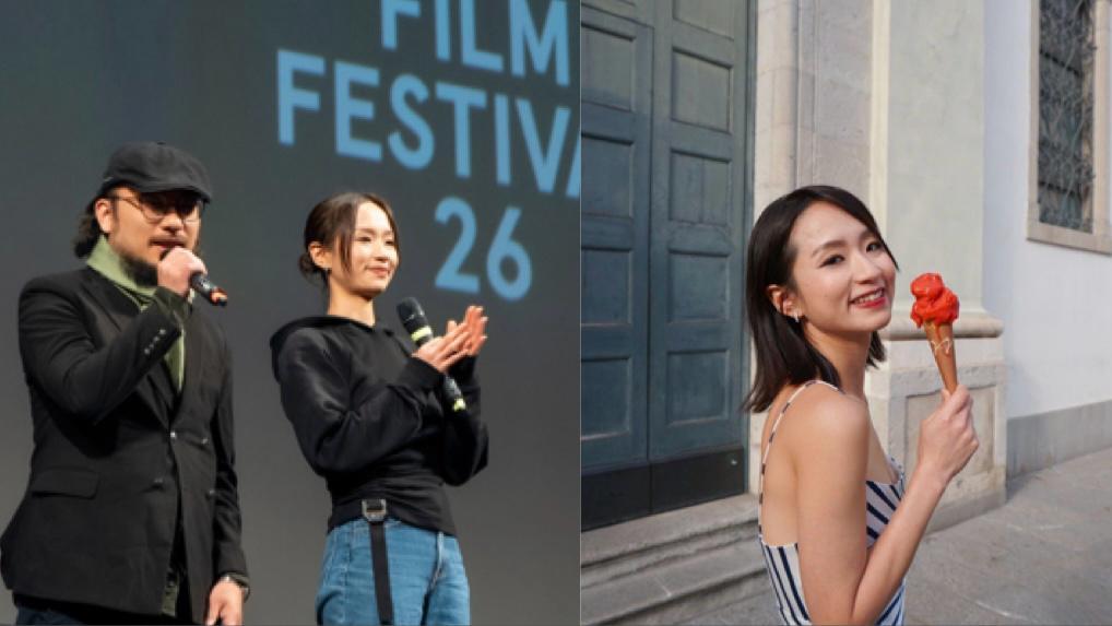 梁雍婷孖《白日之下》導演簡君晋出席烏甸尼電影節   4日狂吃12球雪糕