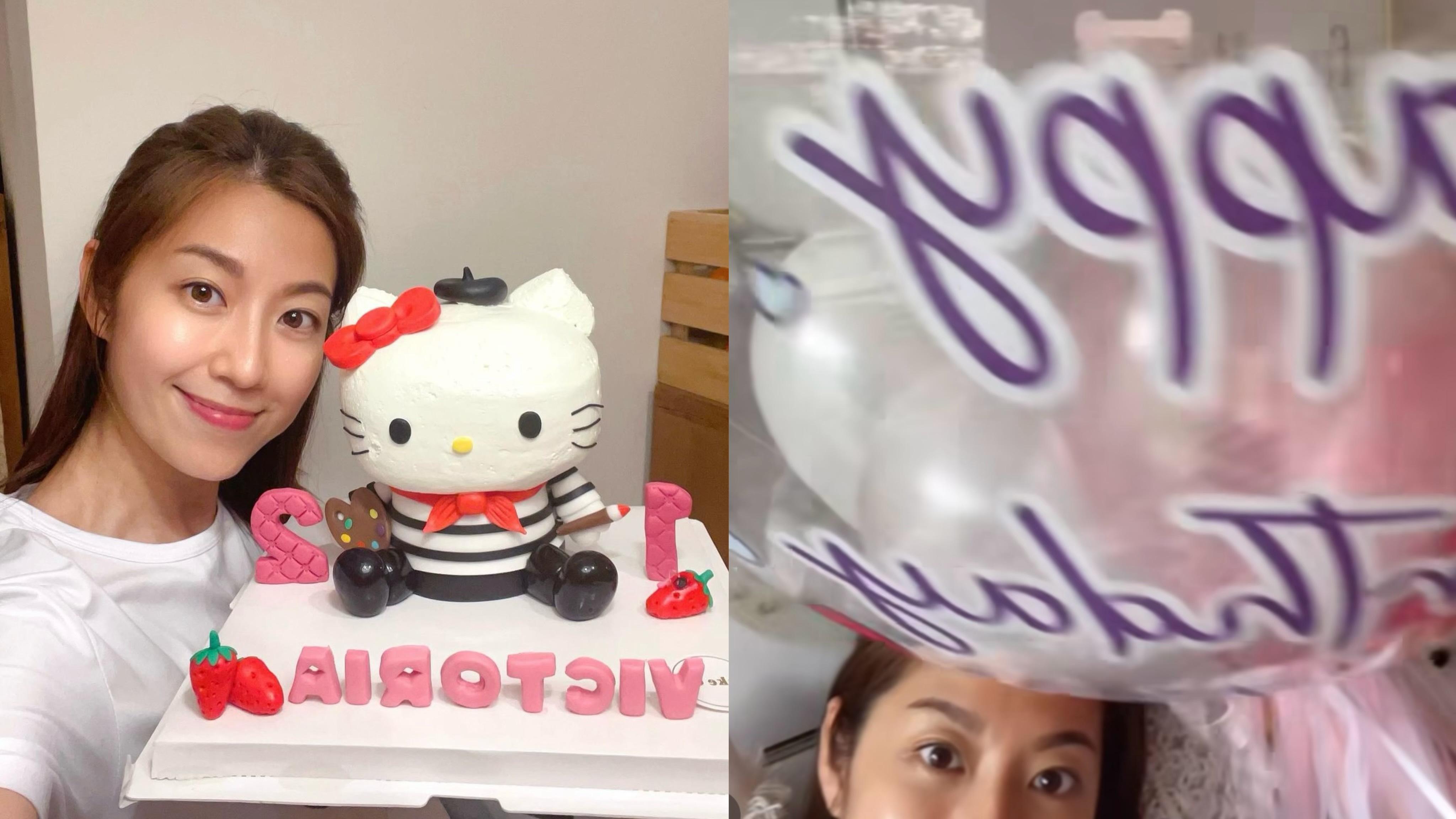 陳自瑤慶祝愛女生日狂曬少女式自拍照 王浩信一如以往冇影