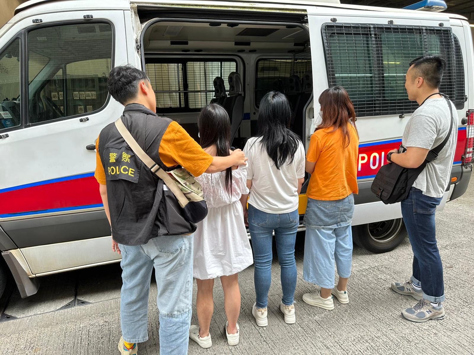 警油麻地掃黃拘3流鶯