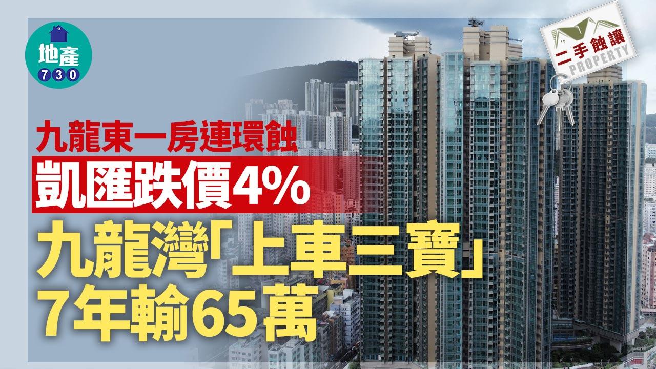 九龍東一房連環蝕 凱匯跌價4% 九龍灣「上車三寶」7年輸65萬｜二手蝕讓