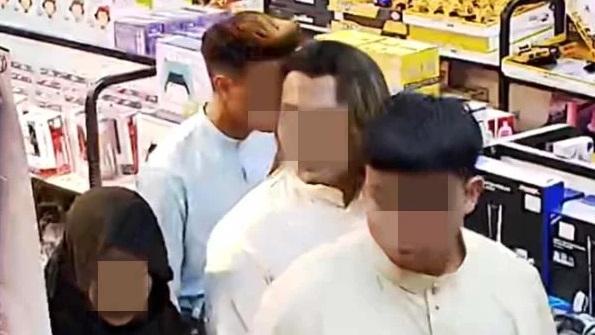 店方公布案發時CCTV畫面。(互聯網)