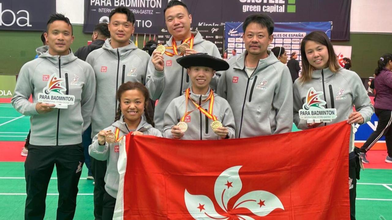 香港隊於西班牙殘疾人羽毛球國際賽奪得1金2銅獎牌