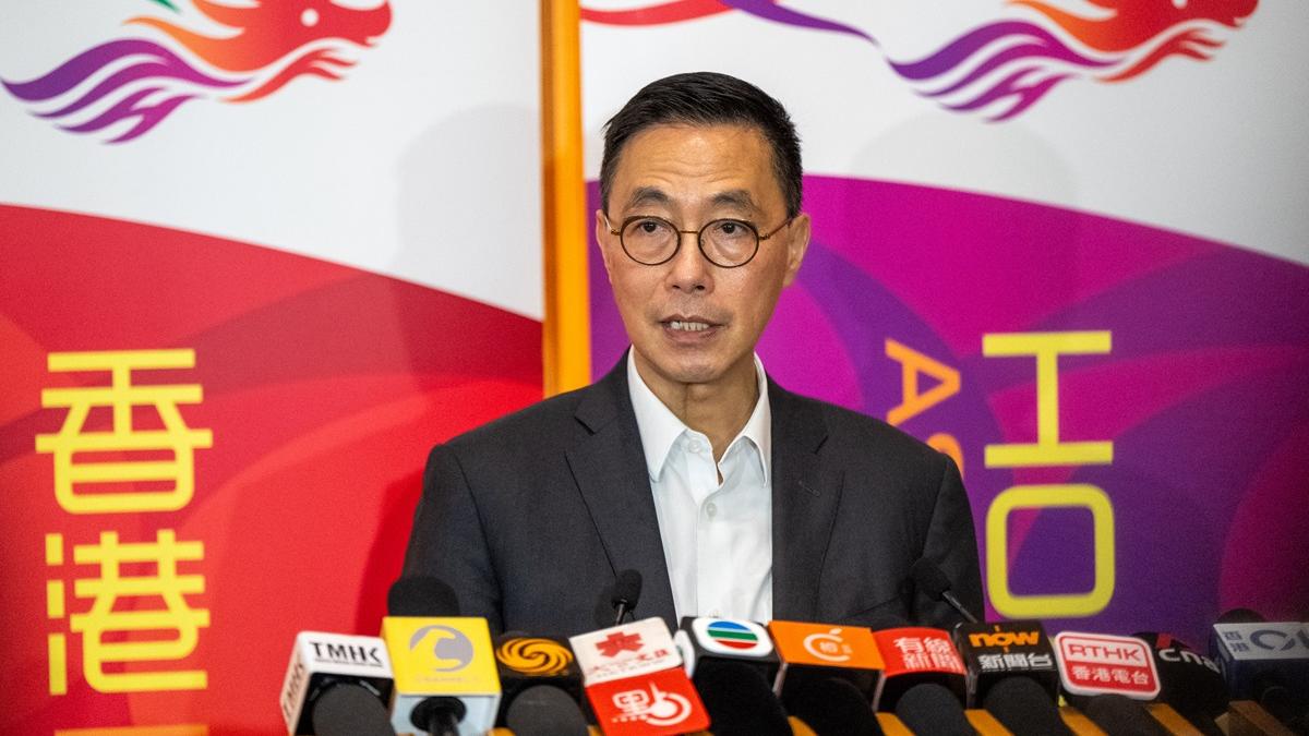 楊潤雄預告勞動節當晚的煙火表演或受驟雨影響。(資料圖片／林靄怡攝)