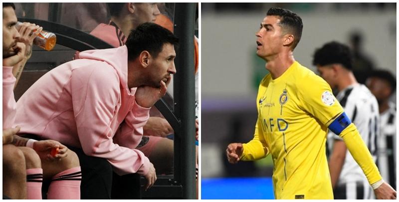 美斯及C朗拿度近期訪華友賽均因傷缺陣引發風波。(路透社資料圖片)