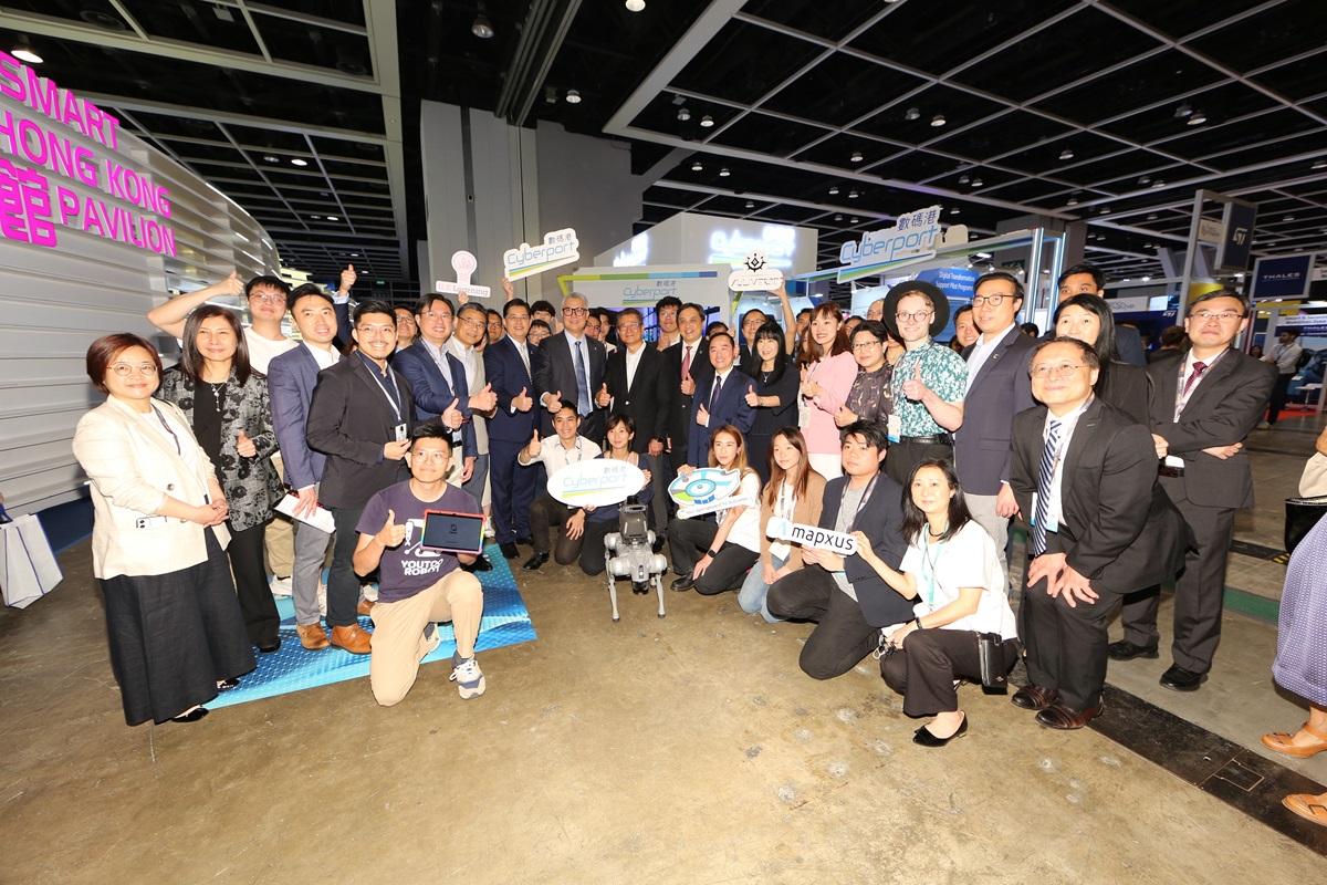 數碼港與25間初創公司聯合參加香港國際創科展。(數碼港提供)