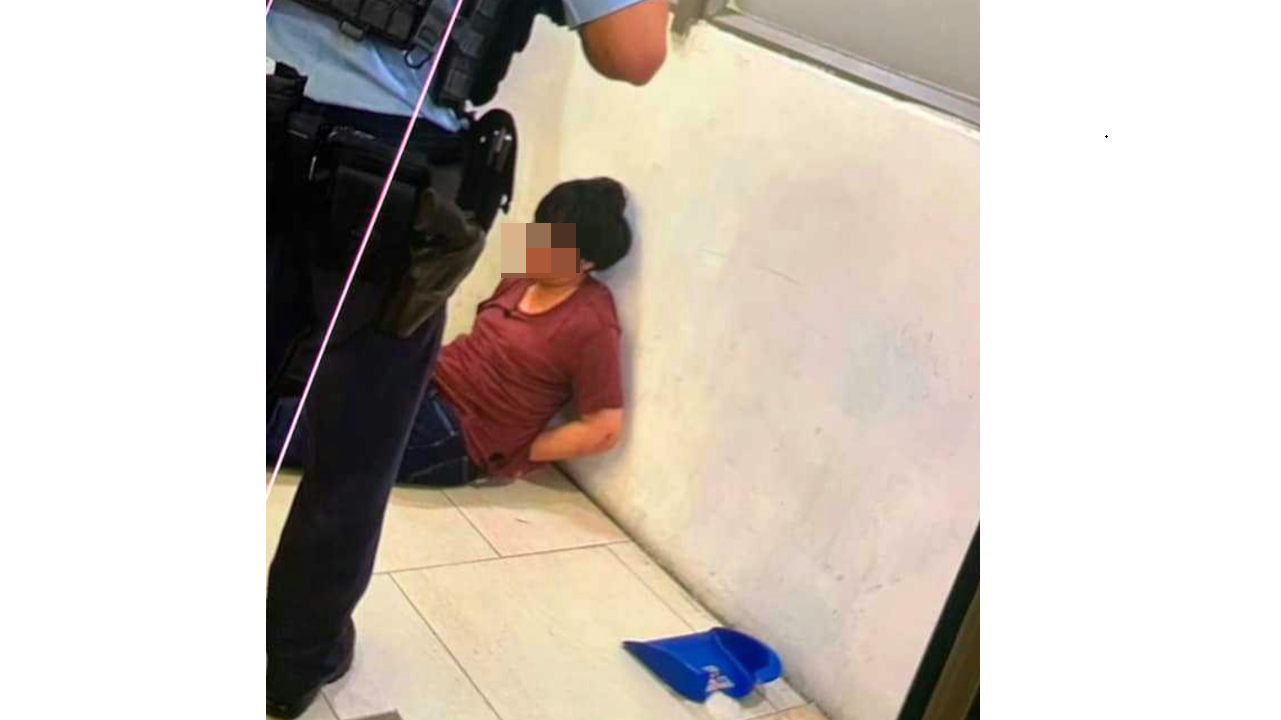 男子被途人制服。(網上圖片)