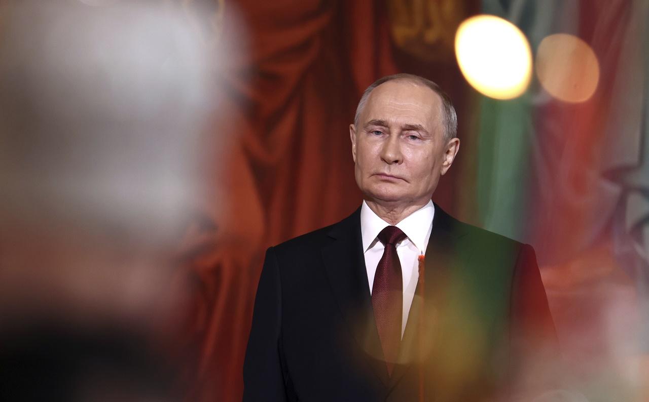 普京今日展開新一屆俄羅斯總統任期，美歐多國將杯葛就職禮。(AP)